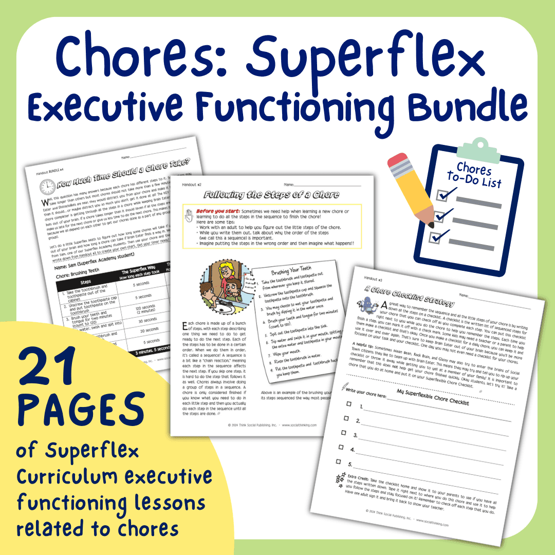 Chores: Superflex Executive Functioning Bundle (Digital Download)