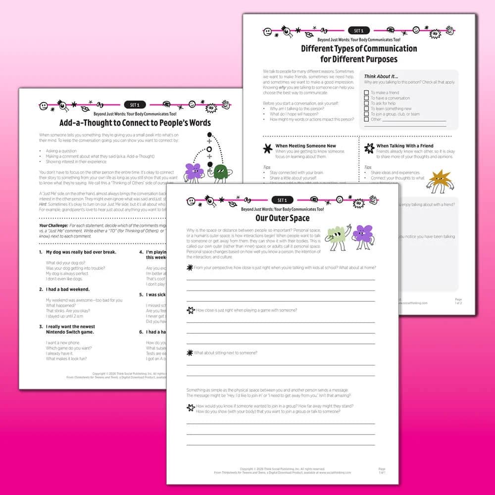 Thinksheets for Tweens & Teens Set 1 (Digital Download) – view image 4