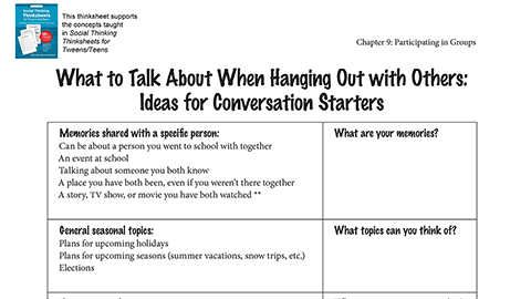 What to Talk About