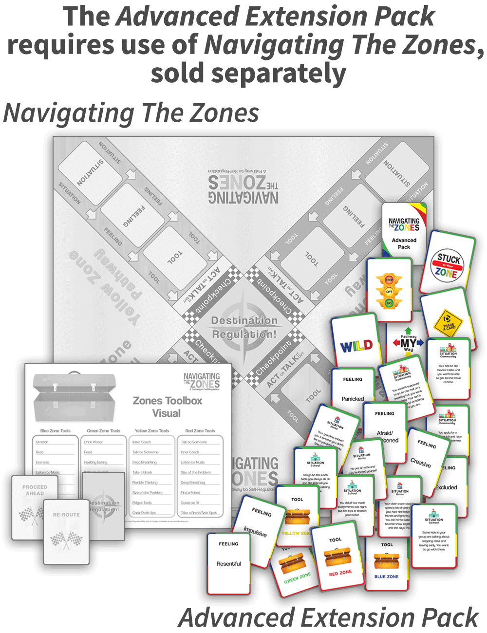 Advanced Pack: Cards to Extend Play with Navigating The Zones – view image 2