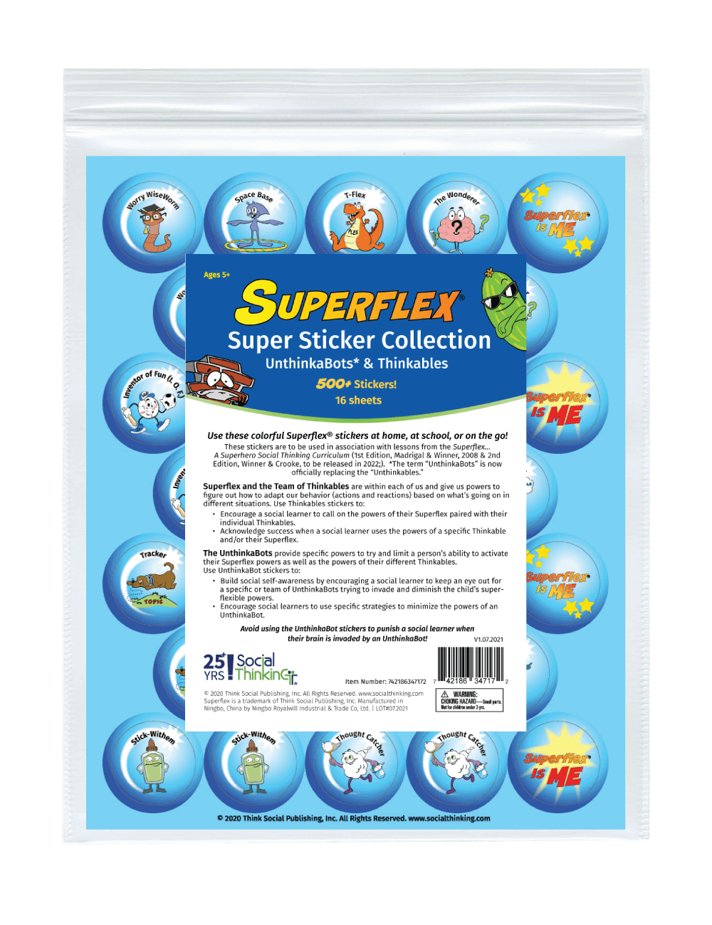 Superflex Super Sticker Collection: Thinkables & UnthinkaBots – view image 2