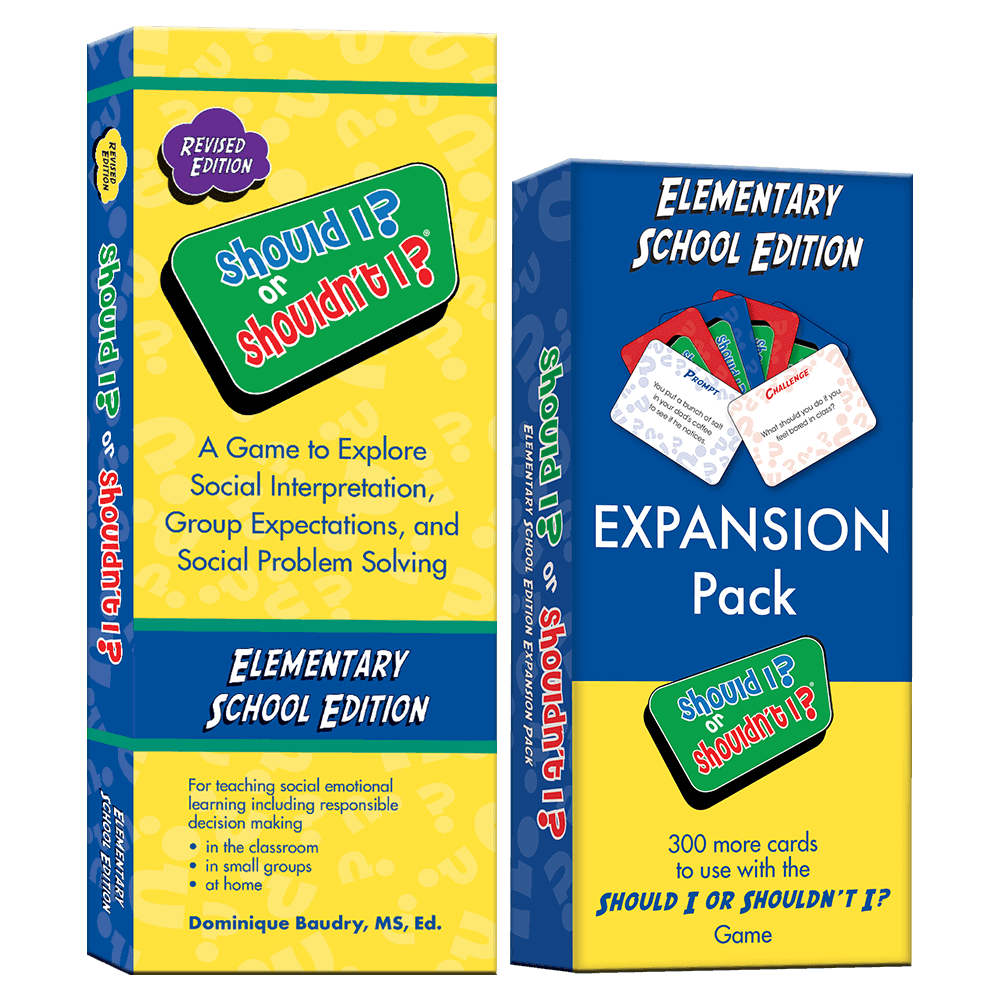 Should I? or Shouldn't I? Elementary Game + Expansion Pack Bundle – product video preview